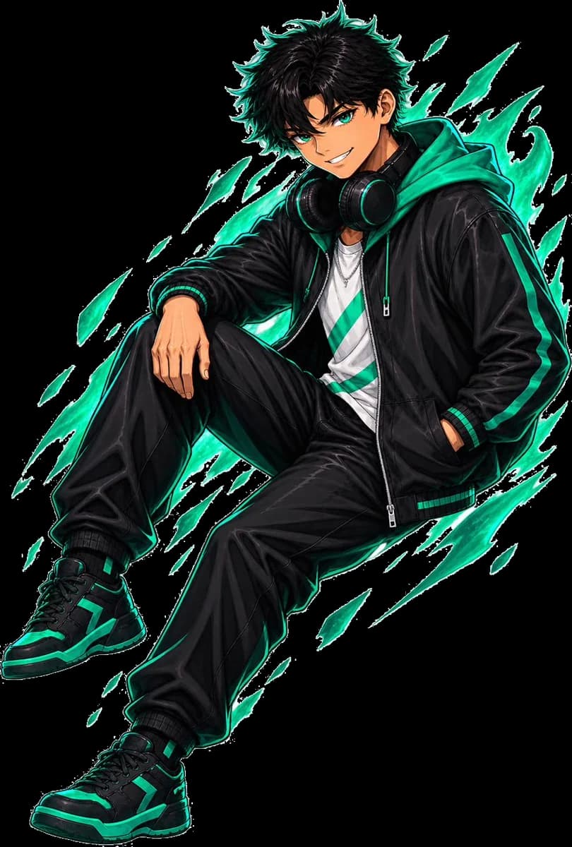 Kian, the Examo mascot, an SSC and HSC student in Examo colours